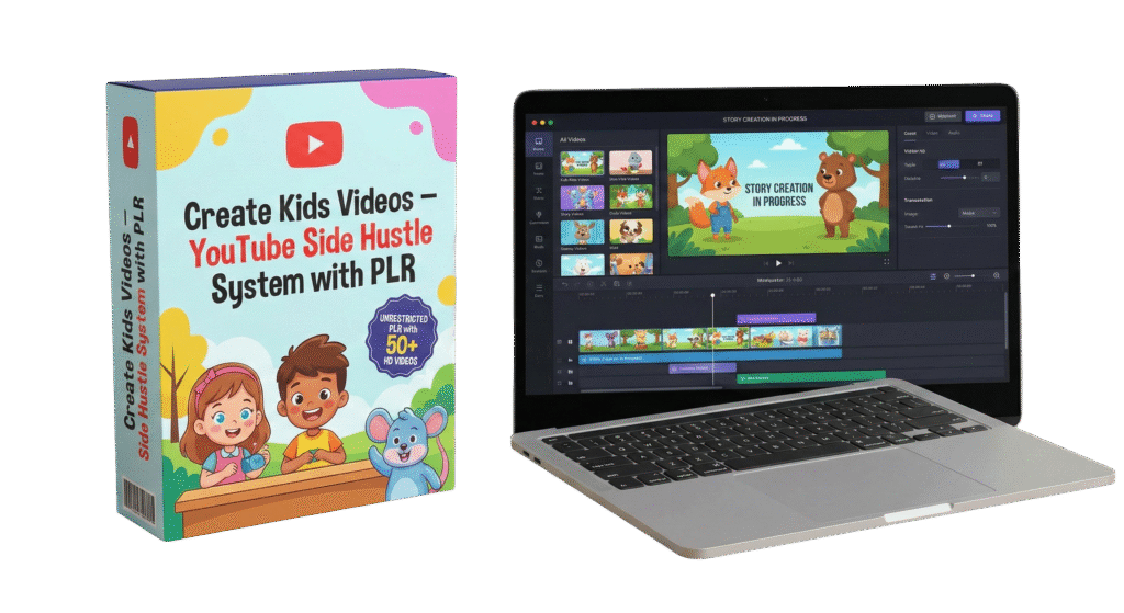 (PLR) Create Kids Videos YouTube Side Hustle System
