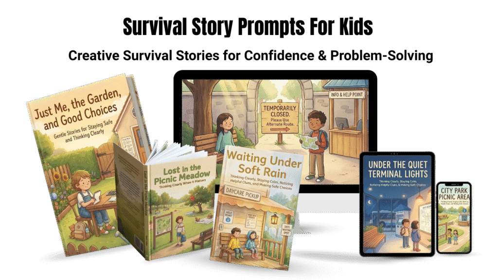 Survival Story Prompts For Kids (PLR)