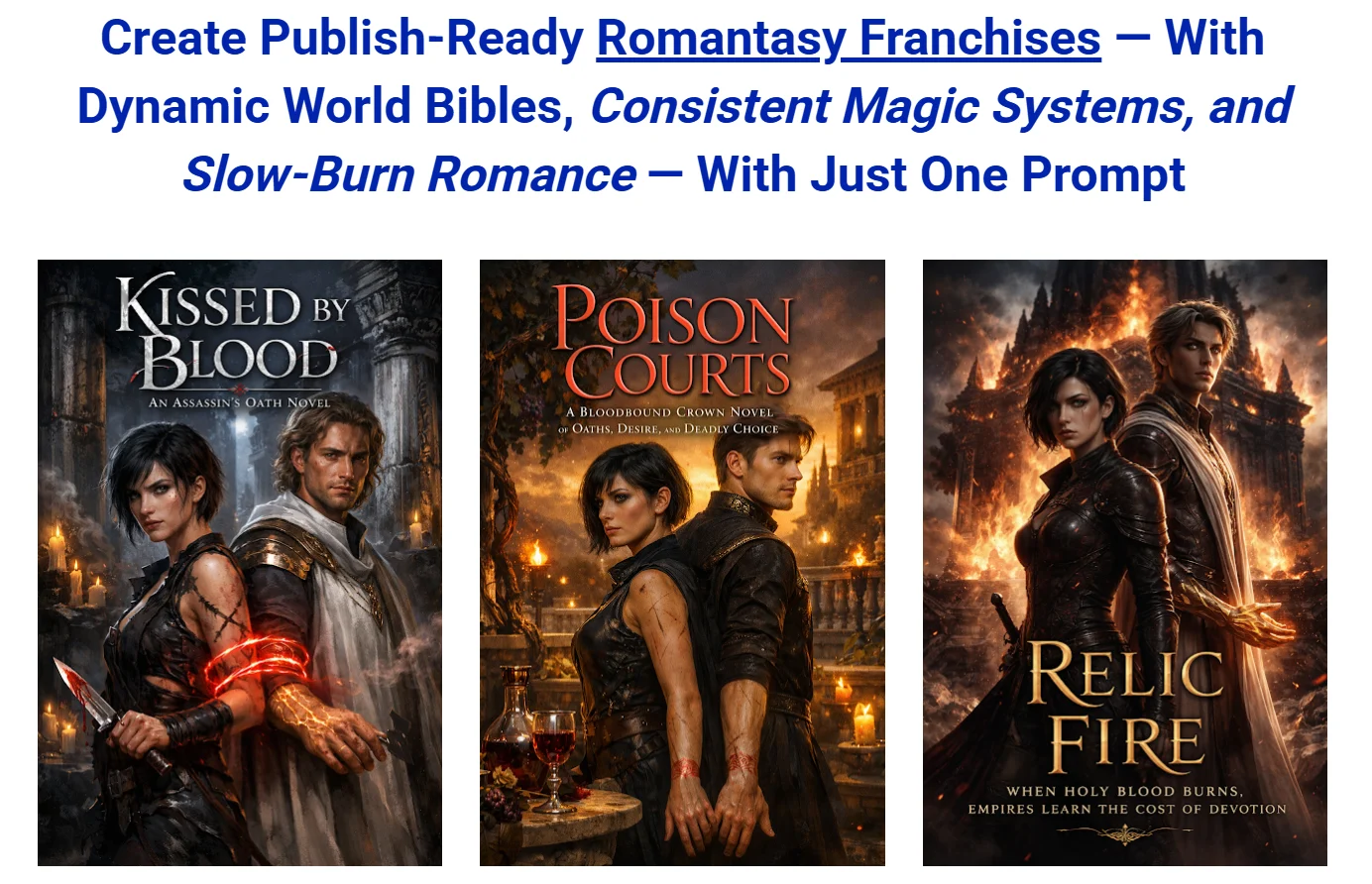 336 Prompts for Complete Romantasy Sagas