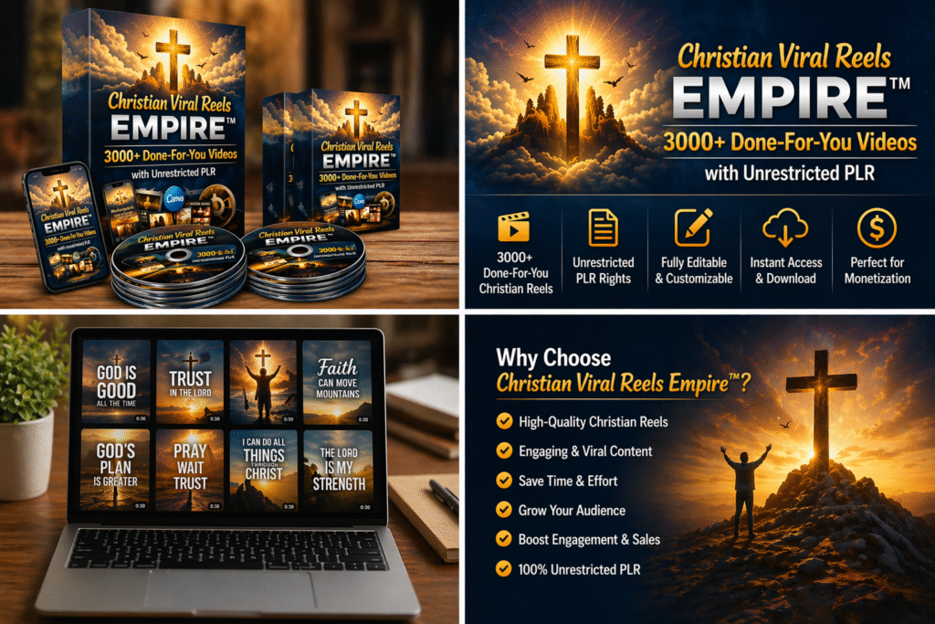 Christian Viral Reels Empire w/ Unrestricted PLR