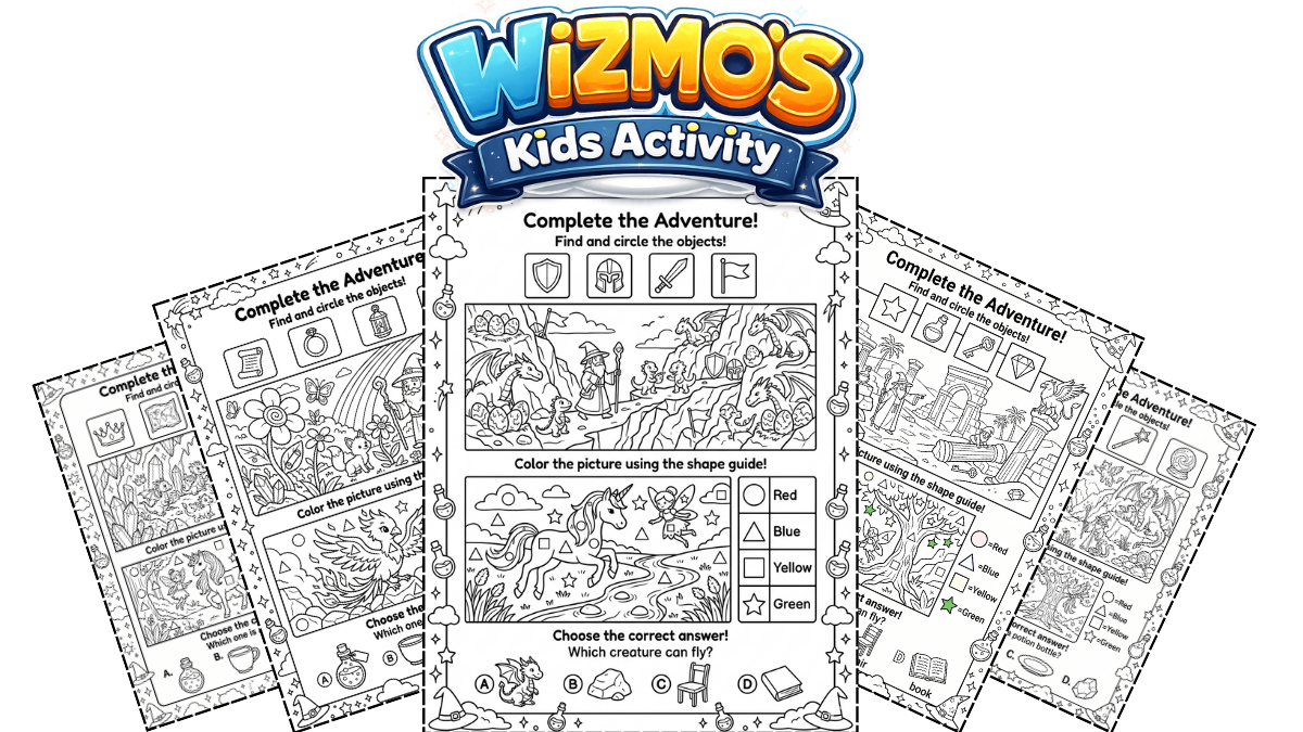 Wizmo's Mega Kids Activity Pack