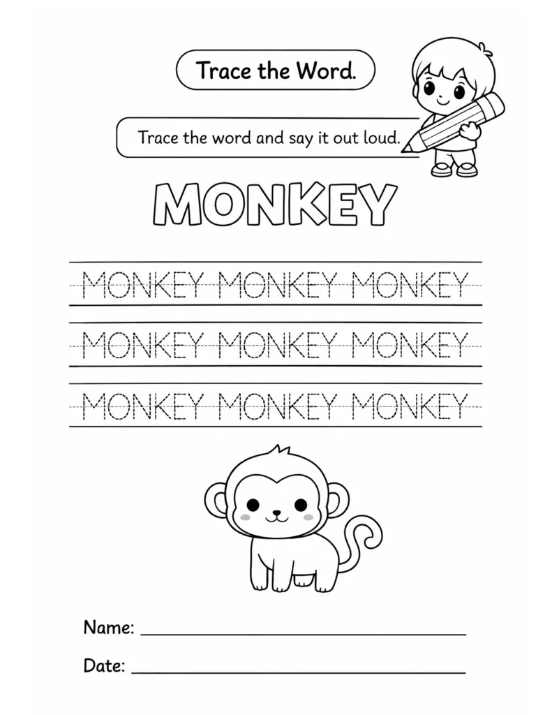 Trace The Word Prompt Pack