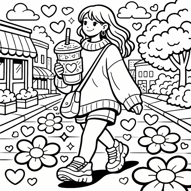 346 Prompts for Cozy Girl Coloring Books