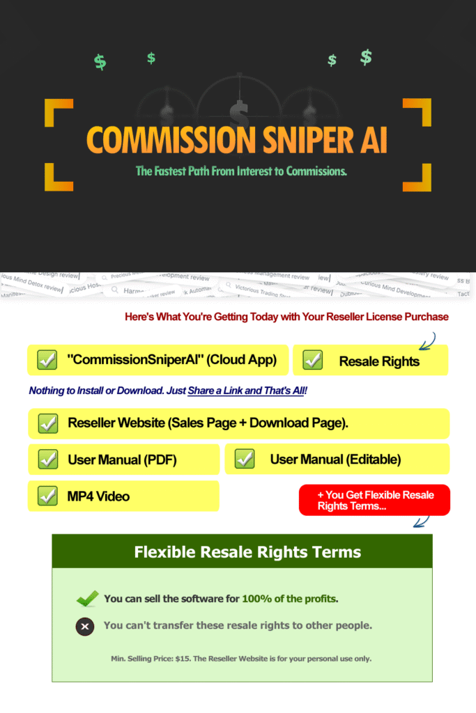 Commission Sniper AI RESELLER