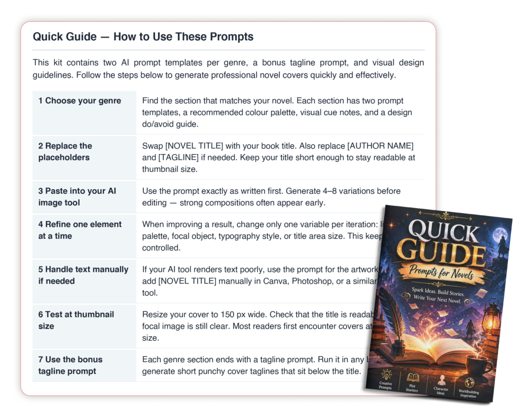 (PLR) KDP Novel Prompts Pack