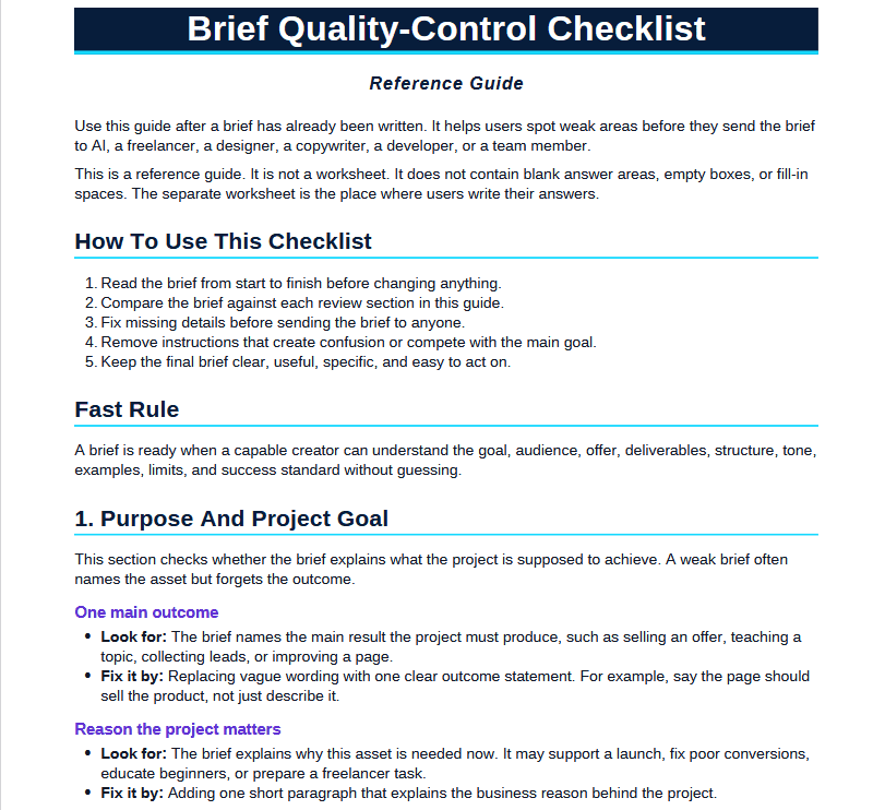 (PLR) AI Briefs Made Easy