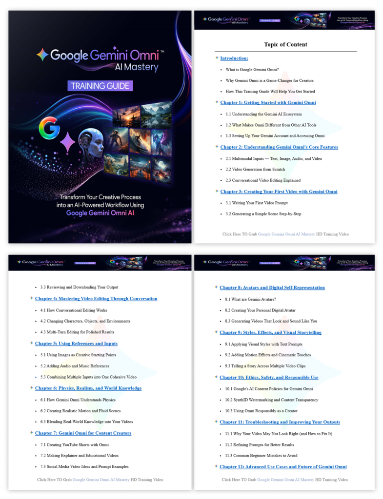 (PLR) Google Gemini Omni AI Mastery