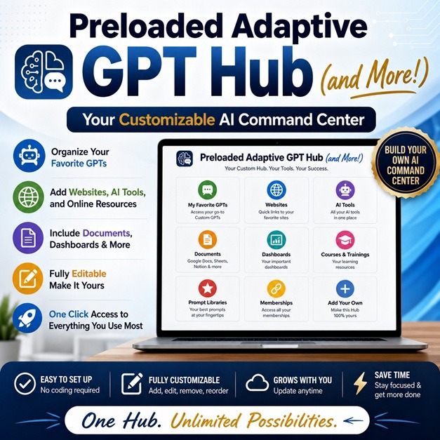PGH: Preloaded GPT Hub w/PLR/resell/repurpose rights