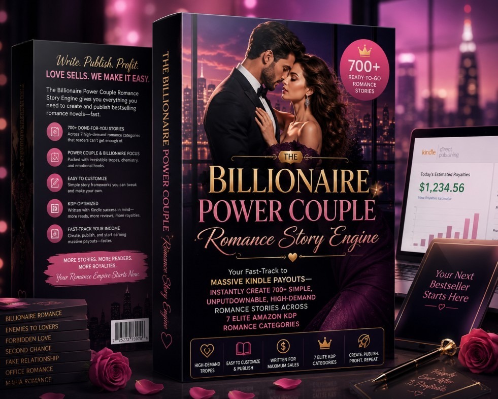 PLR Billionaire Power Couple Romance Story Engine