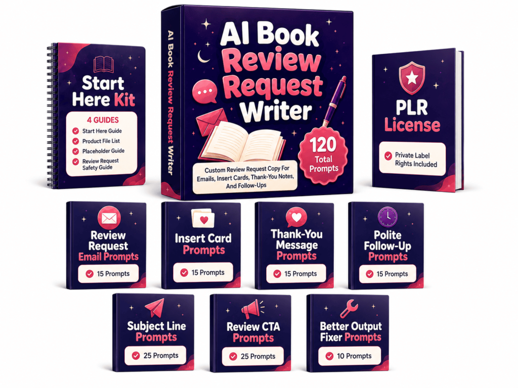 (PLR) AI Book Review Request Writer