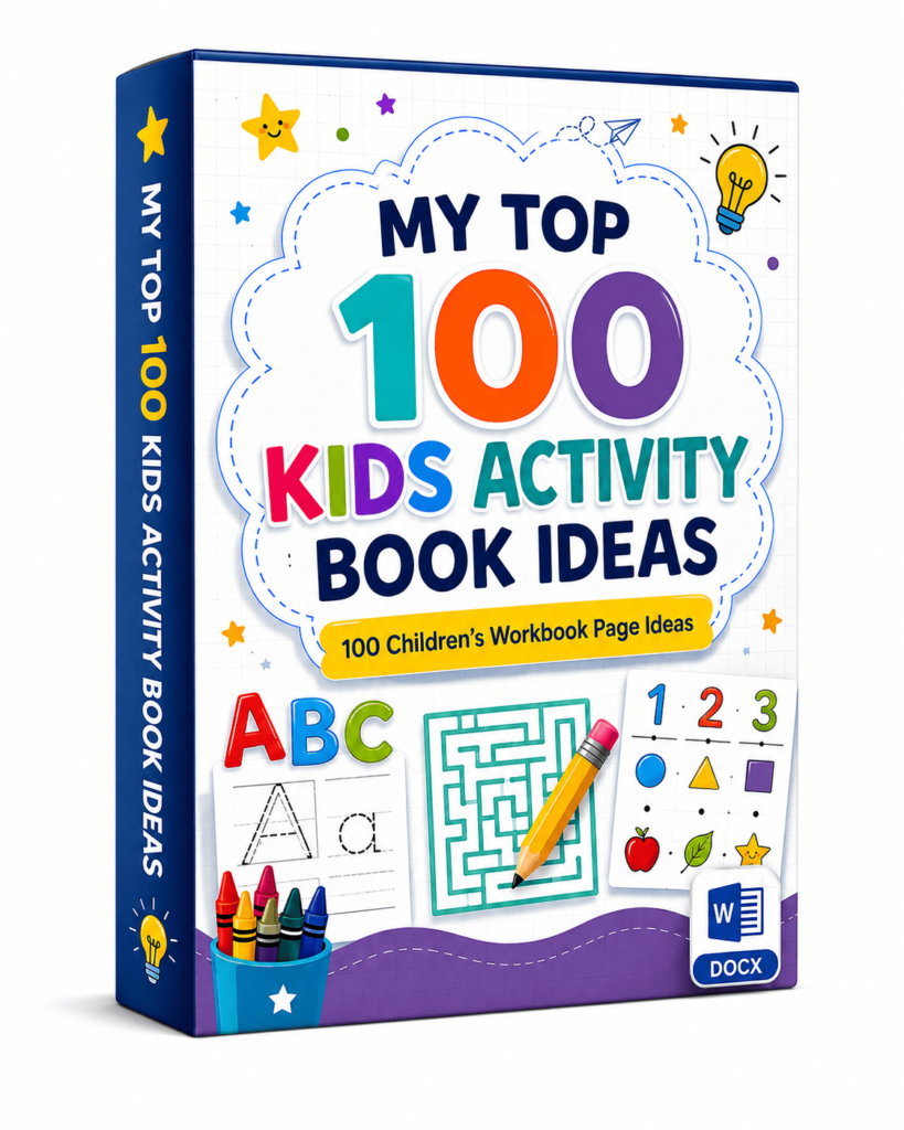 (PLR) My Top 100 Kids Activity Book Ideas
