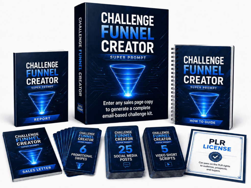 (PLR) My Challenge Funnel Creator | Super Prompt