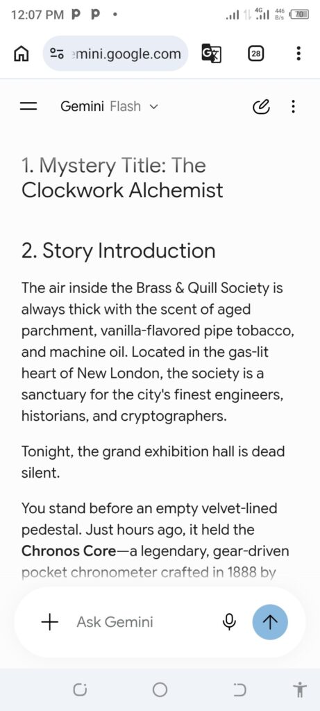 Mystery Puzzle Narrative Builder
