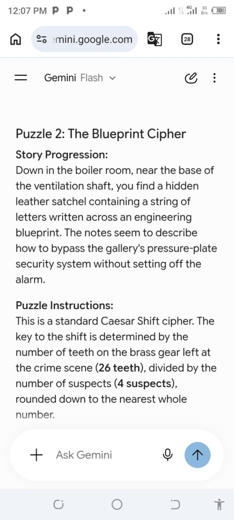 Mystery Puzzle Narrative Builder