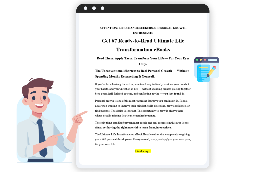 (PLR) The Ultimate Life Transformation eBook Bundle