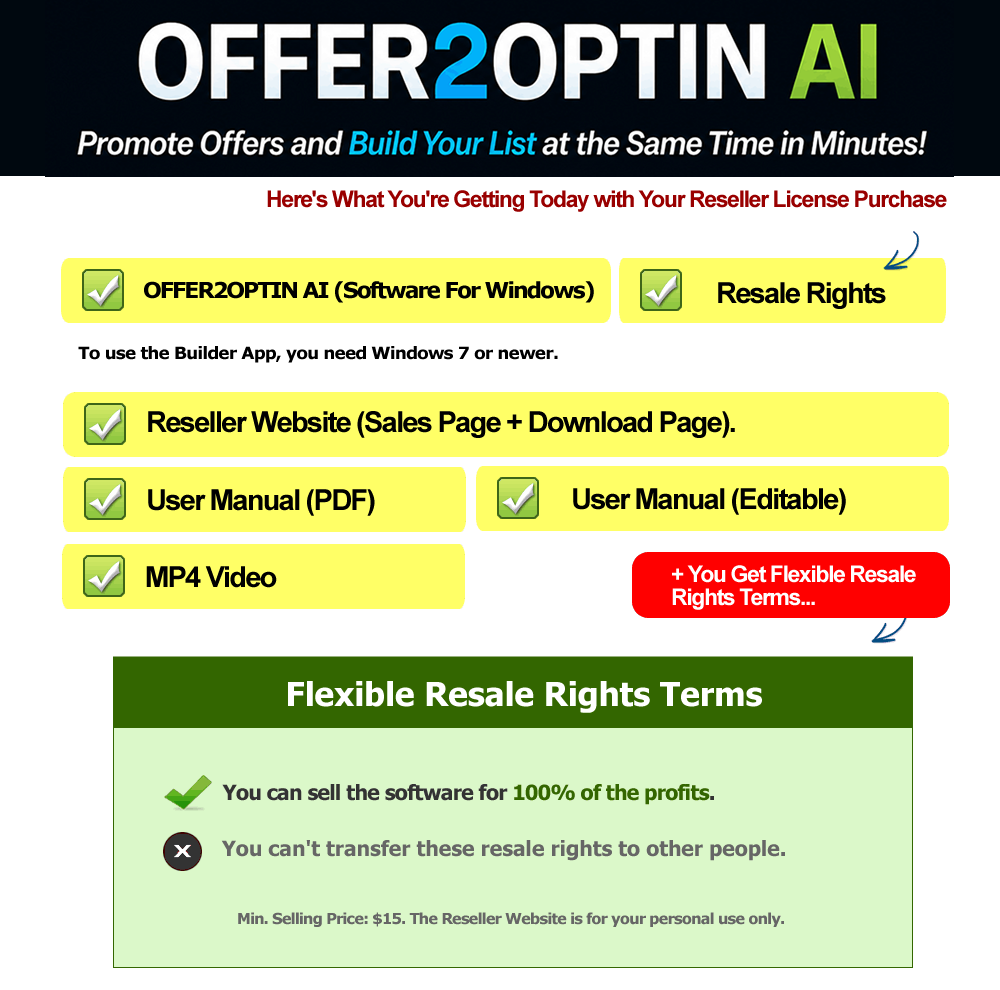 Offer2Optin AI RESELLER