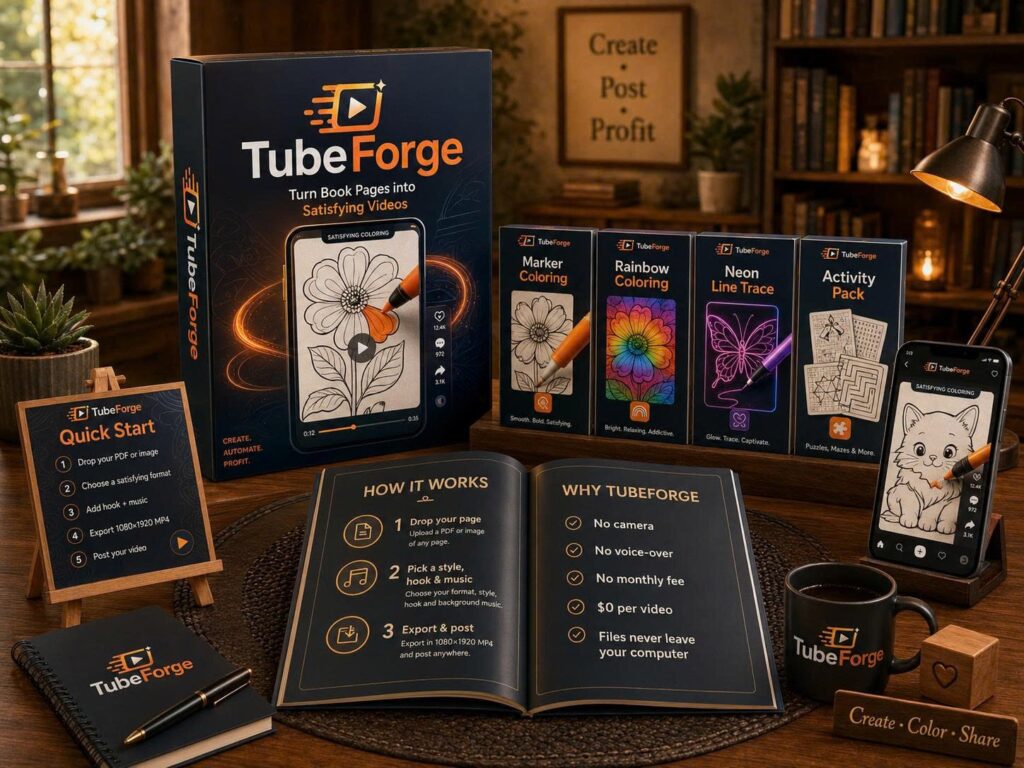 TubeForge - Turn KDP Pages Into Scroll-Stopping Videos