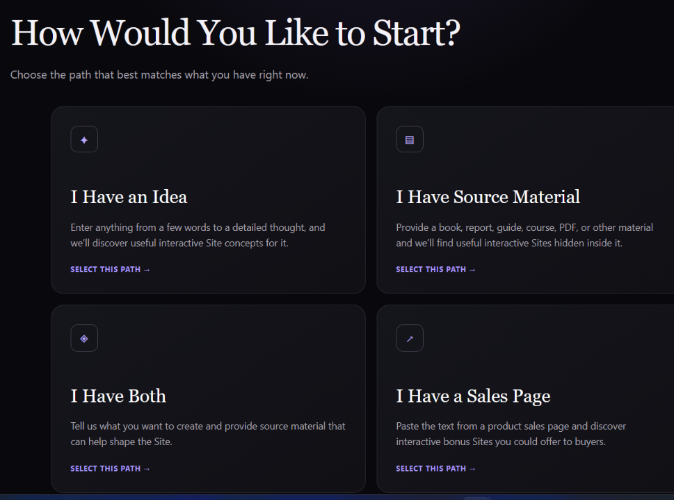 BTIS: Book to Interactive Sites