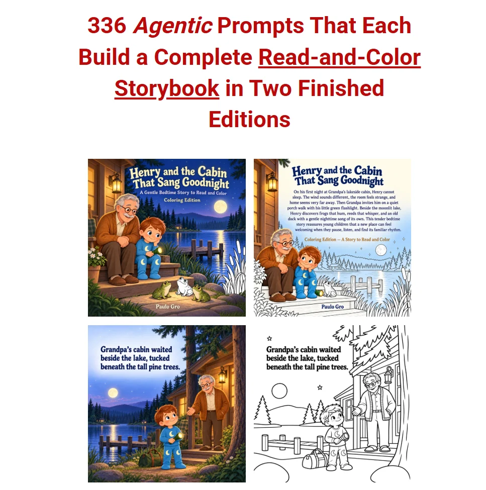 336 Agentic Prompts for Read-and-Color Storybook Series